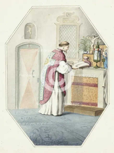 Priest at an altar, 1657. Creator: Gesina ter Borch.