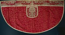 Priest's Red Cope, Orphrey and Hood, late 1500s - early 1600s. Creator: Unknown