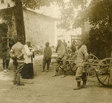 Priest saying mass in the open air, c1914-c1918
