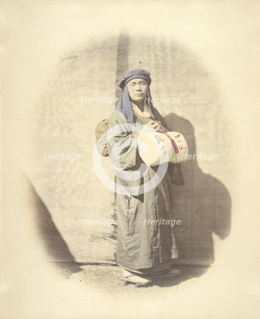 Priest Traveling, 1863-1868. Creator: Felice Beato.