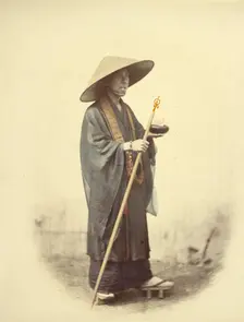 Priest with Pastoral Staff, 1866-1867. Creator: Felice Beato
