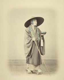 Priest with Walking Stick, about 1868. Creator: Felice Beato