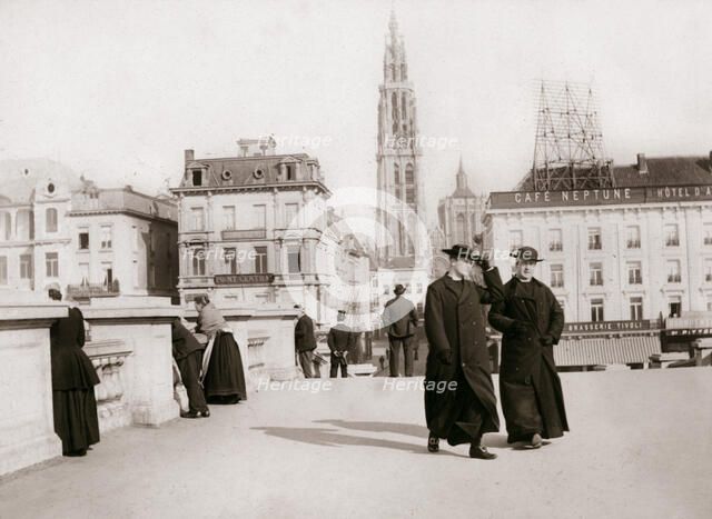Priests, Antwerp, 1898.Artist: James Batkin