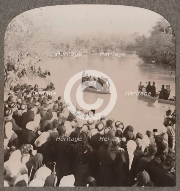 'Priests blessing the Jordan', c1900. Artist: Unknown.