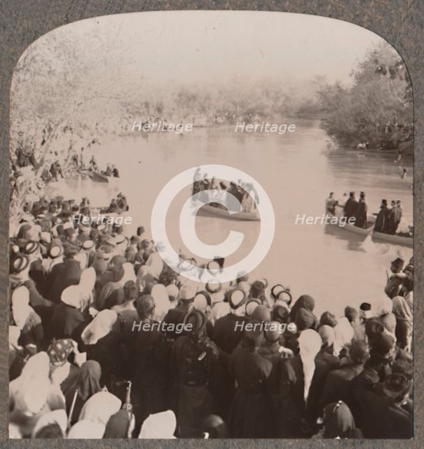 'Priests blessing the Jordan', c1900. Artist: Unknown.