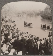 Priests blessing the Jordan c1900