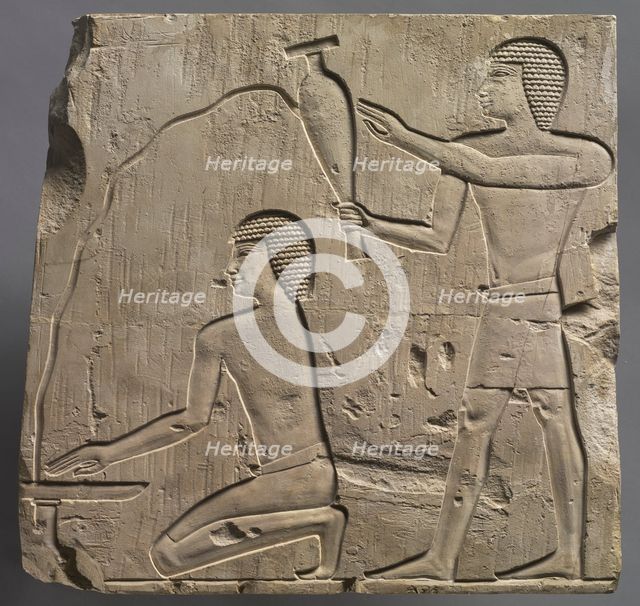 Priests Performing Funeral Rites, c. 667-647 BC. Creator: Unknown.