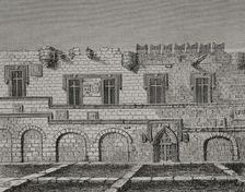 Priory of France, Rhodes, Greece, Condition of the ruined building in 1828. Creator: Jules Jean Marie Joseph Huyot