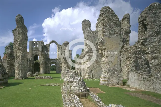 Priory church, Castle Acre Priory, Norfolk, 1997. Artist: J Bailey