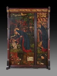 Prioress's Tale Wardrobe, 1859. Artists: Sir Edward Coley Burne-Jones, Philip Webb