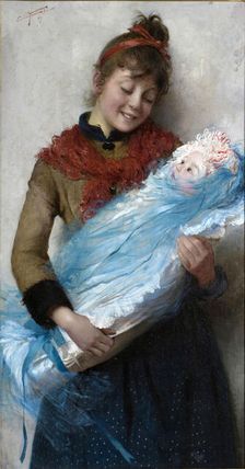 Primo amore (First love), 1889. Creator: Cei, Cipriano (1864-1922)