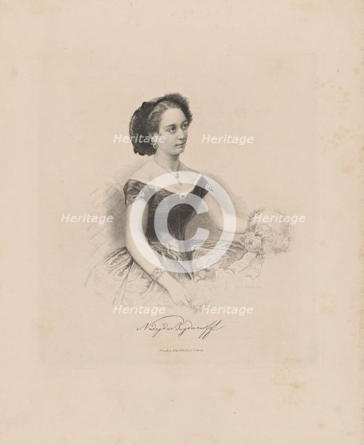 Prima ballerina Nadezhda Konstantinovna Bogdanova (1836-1897), 1850-1860.