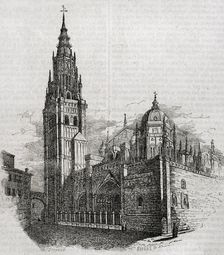 Primate Cathedral of Saint Mary of Toledo, Spain, 1852. Built in the 13th century, Gothic style. Creator: Burgos