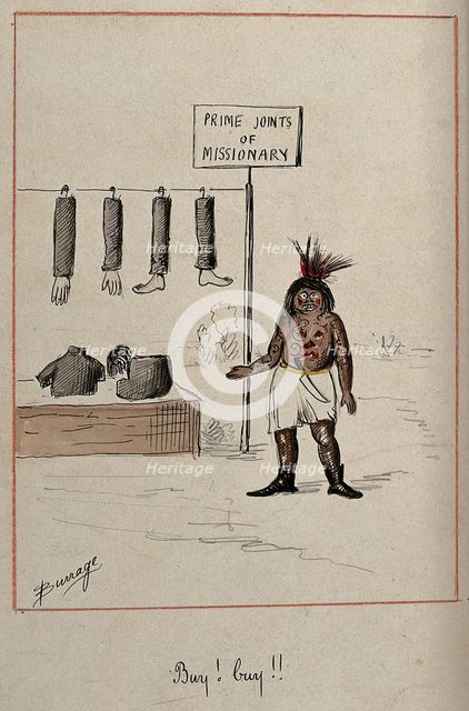 Prime Joints of Missionary - Buy! buy!, late 19th-early 20th century? Creator: Edwin Harcourt Burrage.