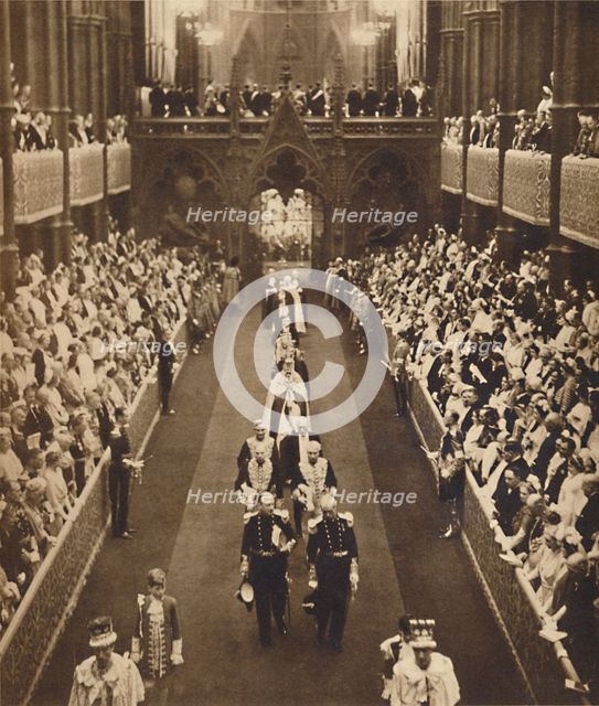 'Prime Ministers in the Abbey', May 12 1937. Artist: Unknown.