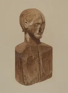 Primitive Bust, c. 1939. Creator: John Sullivan