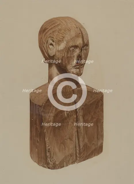 Primitive Bust, c. 1939. Creator: John Sullivan.