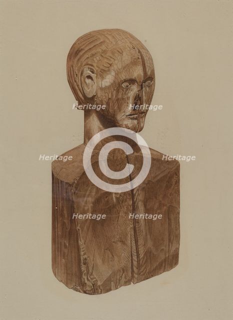 Primitive Bust, c. 1939. Creator: John Sullivan.