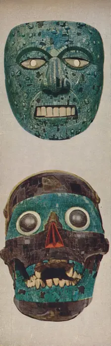 Primitive Cultures in Ritual and Festival Masks - Quetzalcoatl and Tezcatlipocaa c1935
