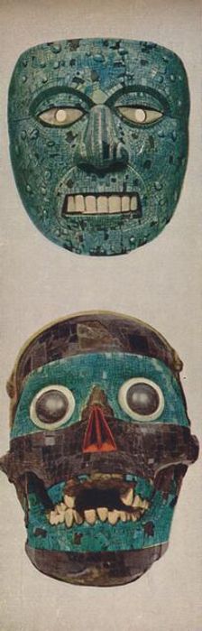 Primitive Cultures in Ritual and Festival Masks - Quetzalcoatl and Tezcatlipocaa c1935