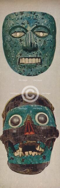 'Primitive Cultures in Ritual and Festival Masks - Quetzalcoatl and Tezcatlipocaa', c1935. Artist: Unknown.