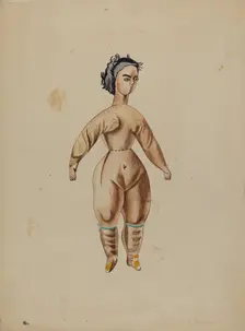 Primitive Doll, c. 1936. Creator: Percival Jenner