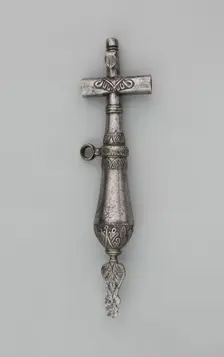 Priming Flask with Spanner and Screwdriver, Central Europe, 17th century. Creator: Unknown