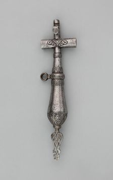 Priming Flask with Spanner and Screwdriver, Central Europe, 17th century. Creator: Unknown