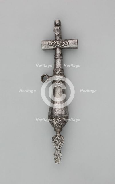 Priming Flask with Spanner and Screwdriver, Central Europe, 17th century. Creator: Unknown.
