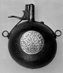 Priming Flask, German, probably Saxony, late 16th century. Creator: Unknown