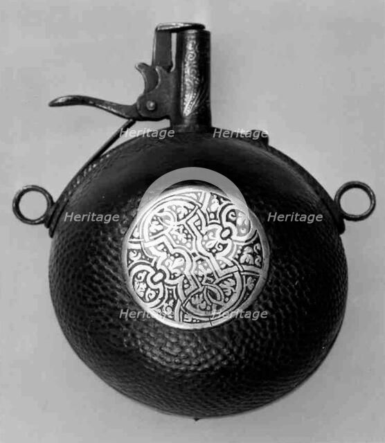 Priming Flask, German, probably Saxony, late 16th century. Creator: Unknown.