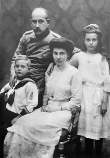 Prince Max of Baden, Pr'ss [i.e., Princess] Marie Alexandra, Prince Berthold..., between c1910-c1915 Creator: Bain News Service