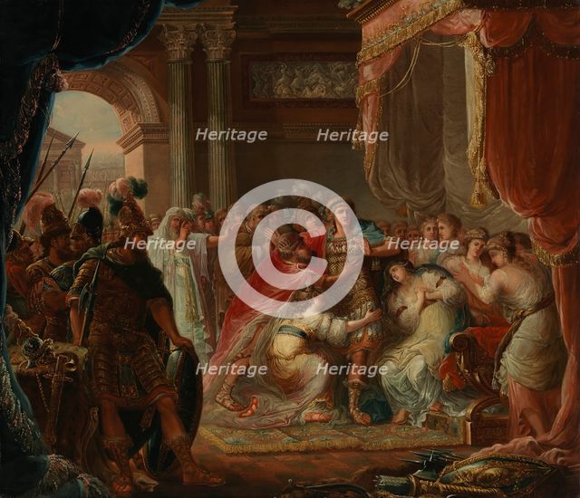 Prince Meleager refuses to fight against the enemies of his country, 1804. Creator: F. F. Sedmigradsky.