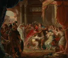Prince Meleager refuses to fight against the enemies of his country, 1804. Creator: F. F. Sedmigradsky