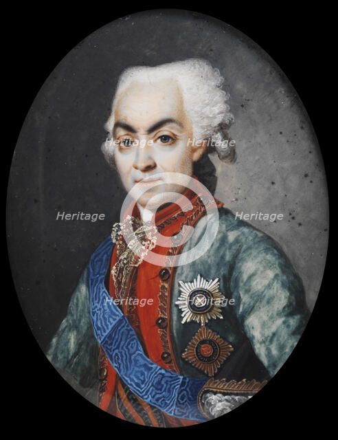 Prince Nikolai Vasilyevich Repnin (1734-1801), after 1792. Artist: Anonymous  