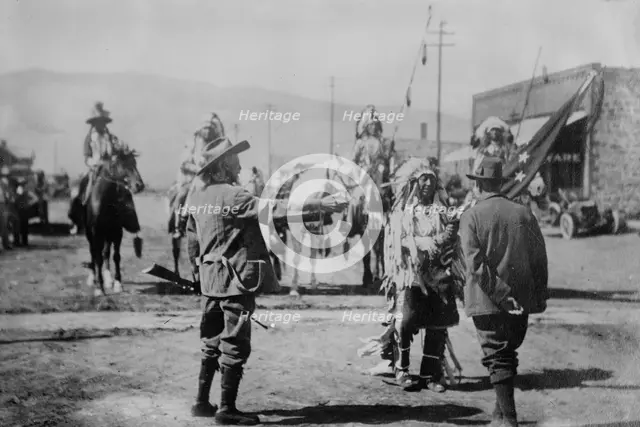Prince of Monaco & Col. Cody, 1913. Creator: Bain News Service.