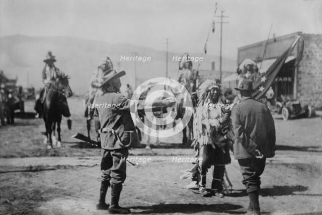 Prince of Monaco & Col. Cody, 1913. Creator: Bain News Service.