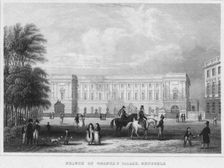 Prince of Orange's Palace, Brussels 1850. Artist: Shury & Son