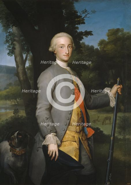 Prince of Asturias, Future Charles IV of Spain, c1765. Creator: Anton Raphael Mengs.