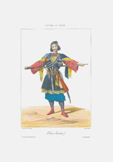 Prince of Imereti (From: Scenes, paysages, meurs et costumes du Caucase), 1840. Artist: Gagarin, Grigori Grigorievich (1810-1893)