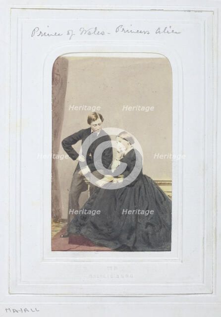 Prince of Wales and Princess Alice, 1860-69. Creator: John Jabez Edwin Mayall.