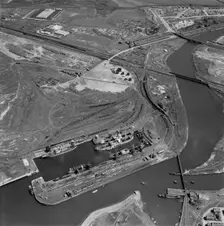 Prince of Wales Dock, Workington, Cumbria, 1953. Artist: Aerofilms