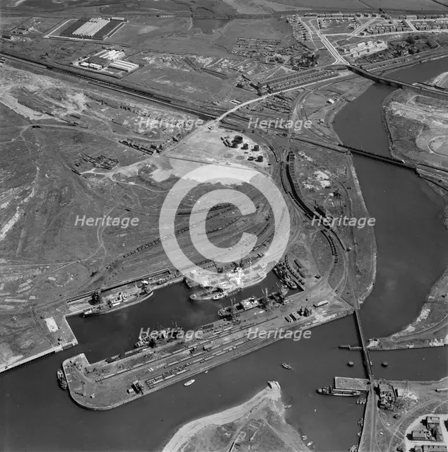 Prince of Wales Dock, Workington, Cumbria, 1953. Artist: Aerofilms.