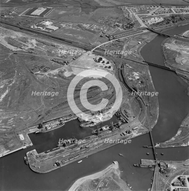 Prince of Wales Dock, Workington, Cumbria, 1953. Artist: Aerofilms.