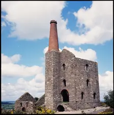 Prince of Wales Engine House, Phoenix United Mine, Minions, Linkinhorne, Cornwall, 1967-1970. Creator: Eileen Deste