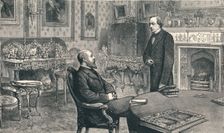 Prince of Wales visiting Lord Beaconsfield at Hughenden Manor, 1896