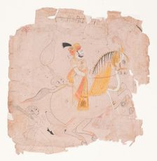 Prince on Horse, 18th century. Creator: Unknown