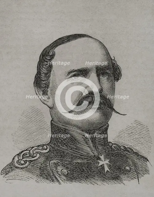 Prince August of Württemberg (1813-1885), Prussian Colonel General of the Cavalry..., 1870. Creator: Unknown.