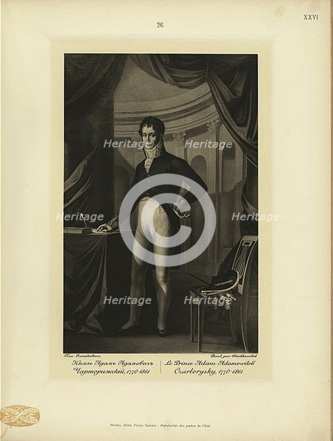 Prince Adam Jerzy Czartoryski (1770-1861). Artist: Oleszkiewicz, Józef (1777-1830)