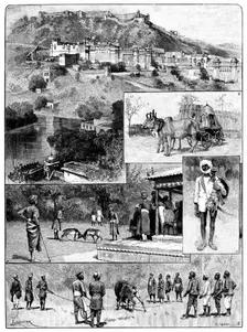 Prince Albert Victor in India: entertainments at Jeypore, 1890. Creator: R. Taylor